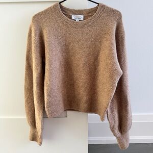 And Other Stories Knit Light Brown Sweater with Bell Sleeves.